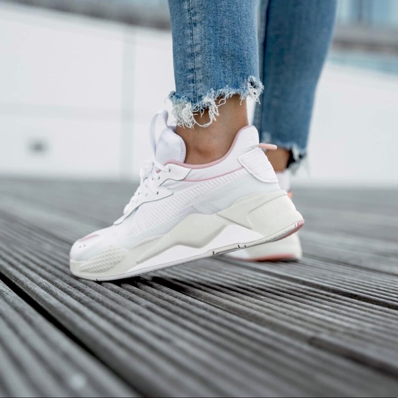 Puma RSX Tech Peach White Running System Sneakers - Picture 2 of 11